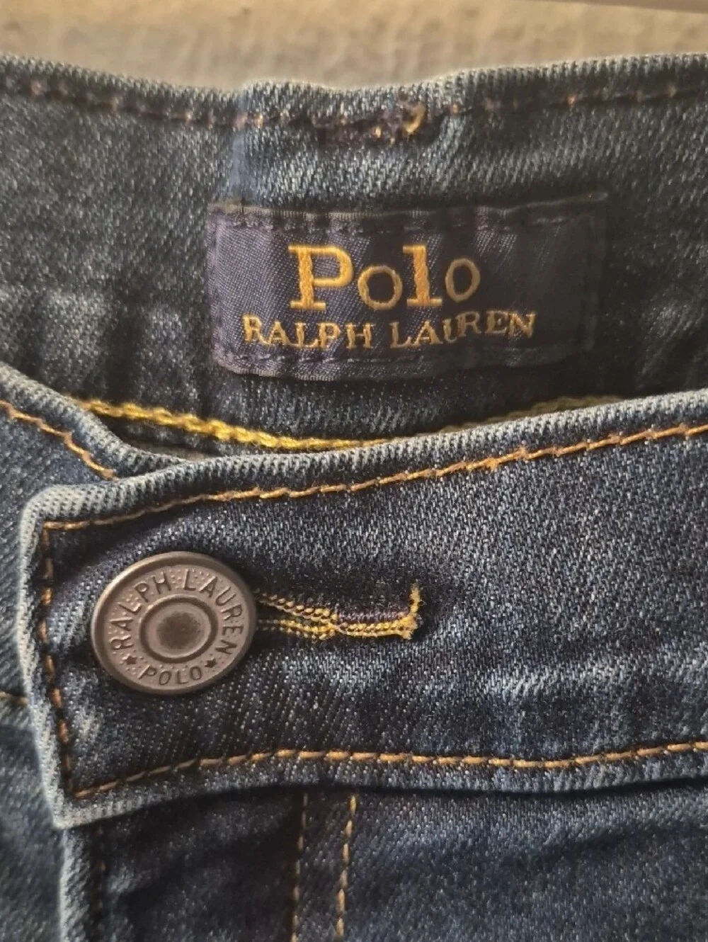 Ralph Lauren Boy's Skinny Jeans in Dark Blue Wash